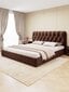 Sänky CROWN, 120x200 cm, ruskea hinta ja tiedot | Sängyt | hobbyhall.fi