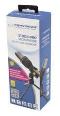 Mikrofoni jalustalla Esperanza EH182 Studio Pro hinta ja tiedot | Mikrofonit | hobbyhall.fi