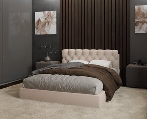Sänky QUEEN, 160x200 cm, beige hinta ja tiedot | Sapnas.eu Makuuhuone | hobbyhall.fi