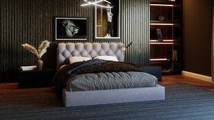 Sänky THRONE, 120x200 cm, harmaa hinta ja tiedot | Sängyt | hobbyhall.fi