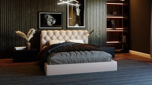 Sänky THRONE + SAPNAS 2 XL, 140x200 cm, beige hinta ja tiedot | Sängyt | hobbyhall.fi