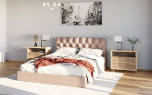 Sänky PRINCESS, 140x200 cm, ruskea hinta ja tiedot | Sängyt | hobbyhall.fi