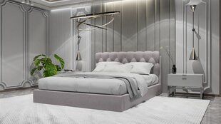 Sänky CASTLE, 140x200 cm, harmaa hinta ja tiedot | Sängyt | hobbyhall.fi