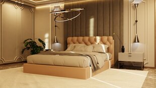 Sänky CASTLE, 120x200 cm, beige hinta ja tiedot | Sängyt | hobbyhall.fi