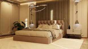 Sänky CASTLE, 120x200 cm, ruskea hinta ja tiedot | Sängyt | hobbyhall.fi