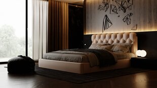 Sänky KING, 160x200 cm, valkoinen hinta ja tiedot | Sängyt | hobbyhall.fi