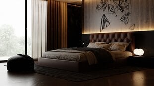 Sänky KING + SAPNAS 2 XL, 140x200 cm, ruskea hinta ja tiedot | Sängyt | hobbyhall.fi