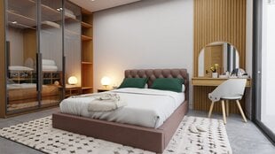 Sänky ARISTOCRAT, 140x200 cm, ruskea hinta ja tiedot | Sängyt | hobbyhall.fi
