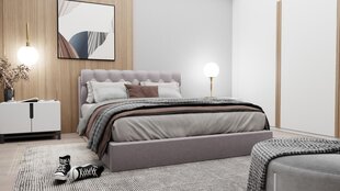 Sänky DINASTY + SAPNAS 2 XL, 140x200 cm, harmaa hinta ja tiedot | Sängyt | hobbyhall.fi