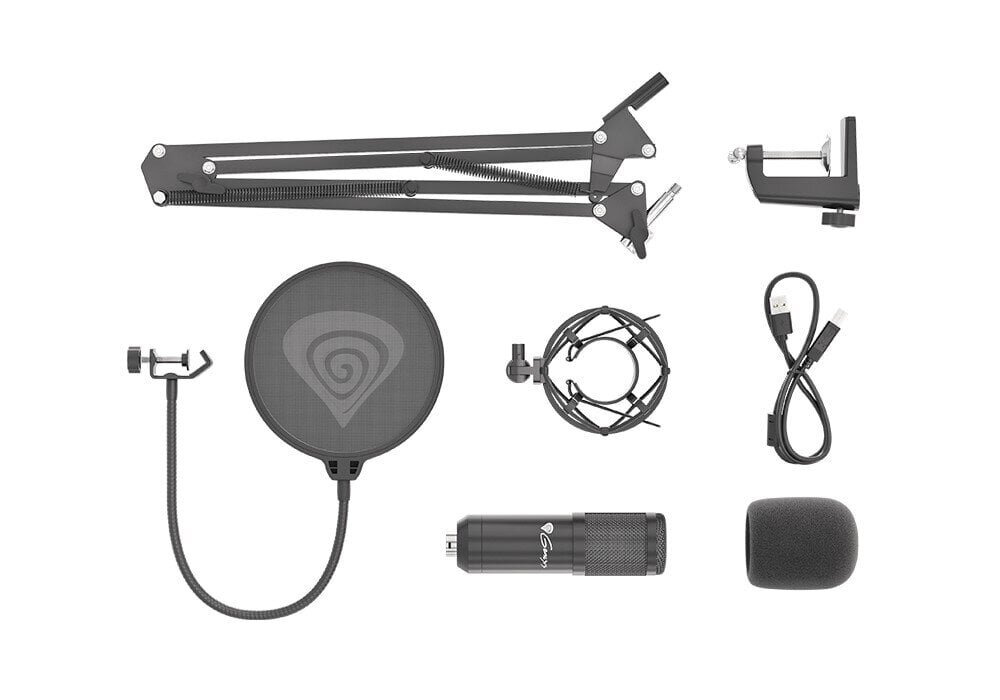 Genesis Gaming Microphone, USB, Radium 4 hinta ja tiedot | Mikrofonit | hobbyhall.fi