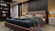 Sänky GRACE, 140x200 cm, ruskea hinta ja tiedot | Sängyt | hobbyhall.fi