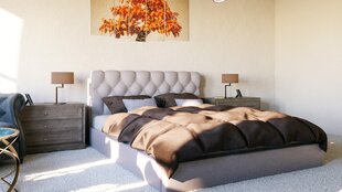 Sänky MAJESTY, 140x200 cm, harmaa hinta ja tiedot | Sängyt | hobbyhall.fi