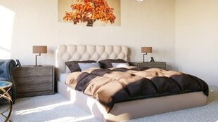 Sänky MAJESTY, 140x200 cm, beige hinta ja tiedot | Sängyt | hobbyhall.fi
