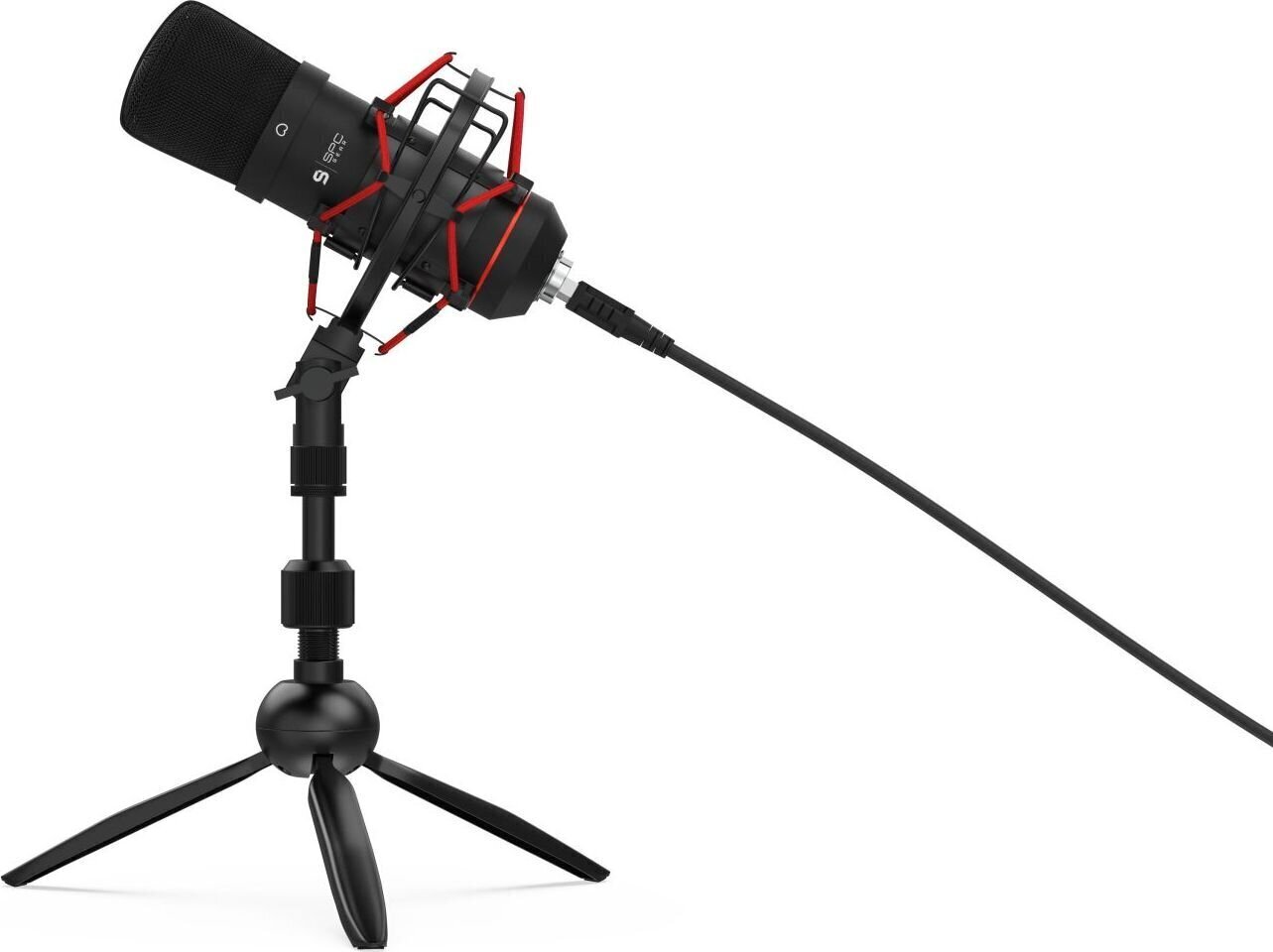 Silentium PC Gear SM900T Black (musta) + Pop Filter + Shock-Mount + Tripod Stand hinta ja tiedot | Mikrofonit | hobbyhall.fi