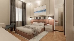 Sänky TIARRA, 140x200 cm, ruskea hinta ja tiedot | Sängyt | hobbyhall.fi