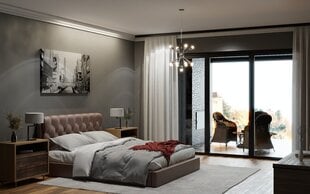 Sänky EMERALD + SAPNAS 2 XL, 140x200 cm, ruskea hinta ja tiedot | Sängyt | hobbyhall.fi