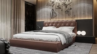Sänky EMPEROR, 140x200 cm, ruskea hinta ja tiedot | Sängyt | hobbyhall.fi