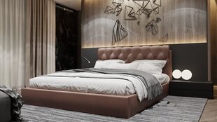 Sänky EMPEROR, 160x200 cm, ruskea hinta ja tiedot | Sängyt | hobbyhall.fi