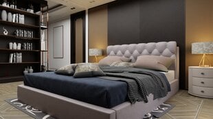 Sänky HEIR, 160x200 cm, harmaa hinta ja tiedot | Sängyt | hobbyhall.fi