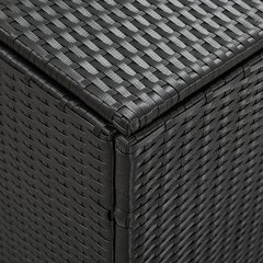 vidaXL Puutarhan säilytyslaatikko polyrottinki 180x90x70 cm musta hinta ja tiedot | Kompostorit ja jäteastiat | hobbyhall.fi