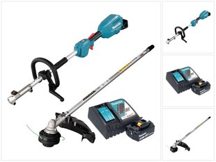 Akumuliatorinė žoliapjovė-multitrimeris Makita DUX 18 RGX1 18 V + 1x baterija 6,0 Ah + įkroviklis hinta ja tiedot | Ruohotrimmerit | hobbyhall.fi