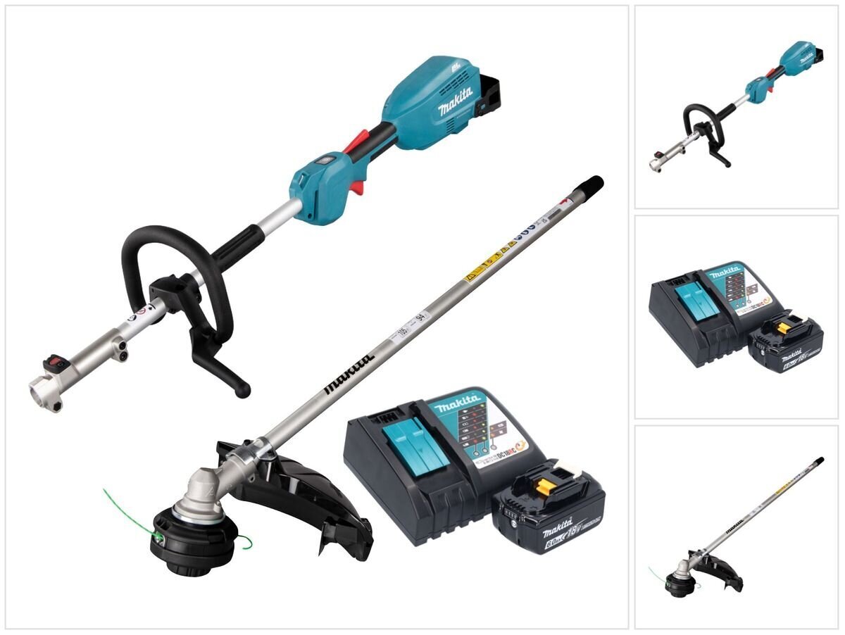 Akumuliatorinė žoliapjovė-multitrimeris Makita DUX 18 RGX1 18 V + 1x baterija 6,0 Ah + įkroviklis hinta ja tiedot | Ruohotrimmerit | hobbyhall.fi