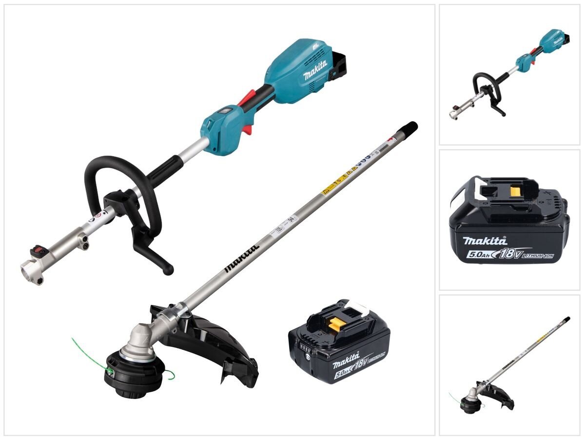 Makita DUX 18 TX1 akumuliatoriaus daugiafunkcinė pavara 18 V + 1x baterija 5,0 Ah - be įkroviklio hinta ja tiedot | Ruohotrimmerit | hobbyhall.fi