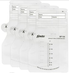 Äidinmaidon säilytyspussit Alecto BF100, 220 ml, 100 kpl hinta ja tiedot | Alecto Lapset | hobbyhall.fi