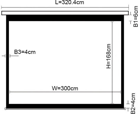 Leinwand 135" 16:9 hinta ja tiedot | Valkokankaat | hobbyhall.fi