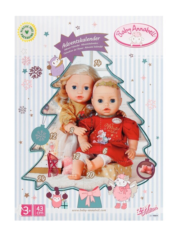 Adventtikalenteri Baby Annabell hinta ja tiedot | Tyttöjen lelut | hobbyhall.fi