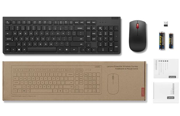 Lenovo Essential Wireless Combo Gen 2 4X31N50751 hinta ja tiedot | Näppäimistöt | hobbyhall.fi