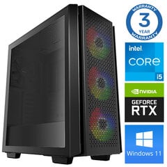 Intop i5-12400F 16GB 250SSD M.2 NVME+2TB RTX3050 6GB WIN11 hinta ja tiedot | Pöytätietokoneet | hobbyhall.fi