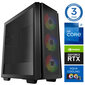 Intop Aqua i7-14700F 16GB DDR5 2TB SSD M.2 NVME+2TB RTX3050 6GB no-OS hinta ja tiedot | Pöytätietokoneet | hobbyhall.fi