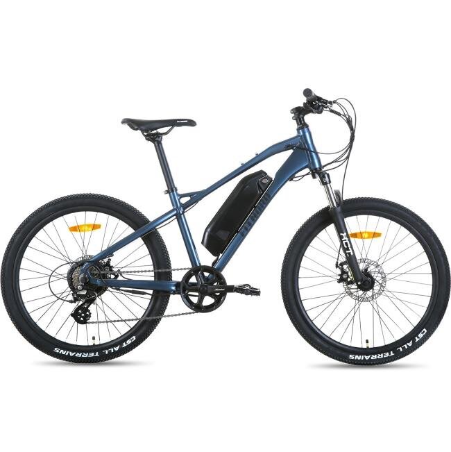 FitNord Ranger Jr Sähkömaastopyörä, sininen (360Wh akku), Runko 37 cm, renkaat 24", Ajajan pituus 127-150 cm hinta ja tiedot | Sähköpyörät | hobbyhall.fi