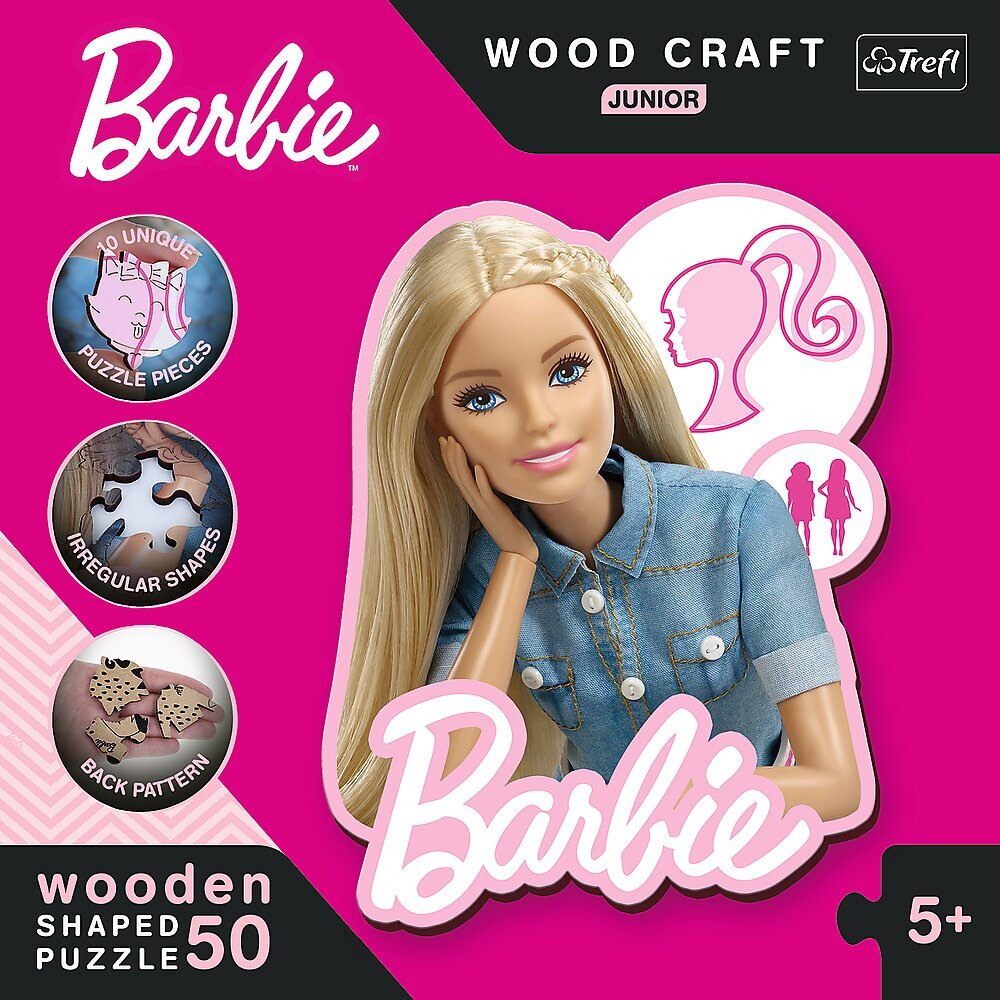 TREFL BARBIE puinen palapeli "Barbie", 50 det. hinta ja tiedot | Palapelit | hobbyhall.fi