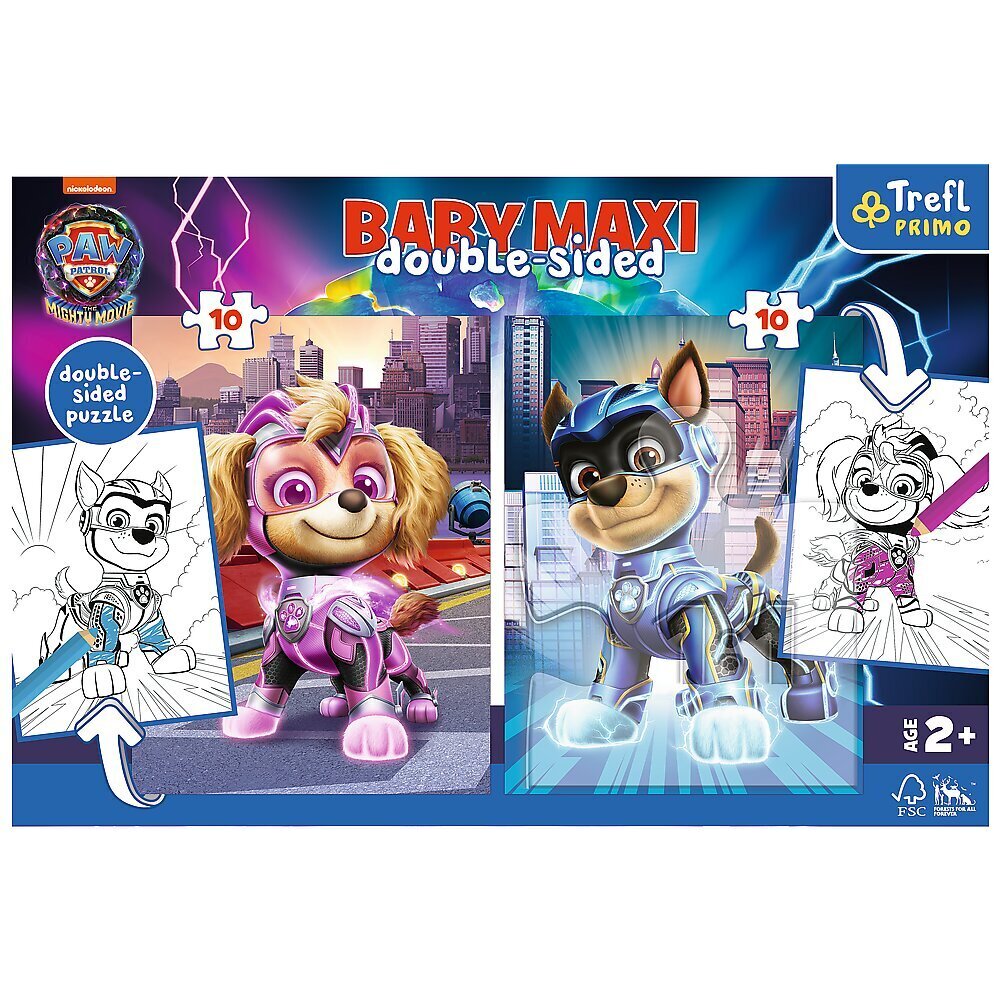 Puzzle Dogs Patrols Trefl, 2 x 10 palan palapeli hinta ja tiedot | Palapelit | hobbyhall.fi