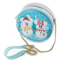 Loungefly Disney Snowman Mickey Minnie Snow Globe Crossbody Bag (WDTB2339) hinta ja tiedot | Pelien oheistuotteet | hobbyhall.fi