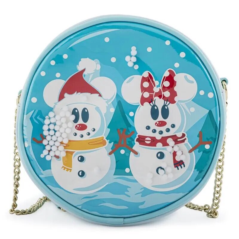 Loungefly Disney Snowman Mickey Minnie Snow Globe Crossbody Bag (WDTB2339) hinta ja tiedot | Pelien oheistuotteet | hobbyhall.fi