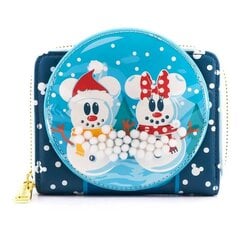 Loungefly Disney Snowman Mickey Minnie Snow Globe Zip Around Wallet (WDWA1786) hinta ja tiedot | Pelien oheistuotteet | hobbyhall.fi