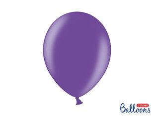 Vahvat ilmapallot 30 cm Metallinen, violetti, 100 kpl. hinta ja tiedot | Ilmapallot | hobbyhall.fi