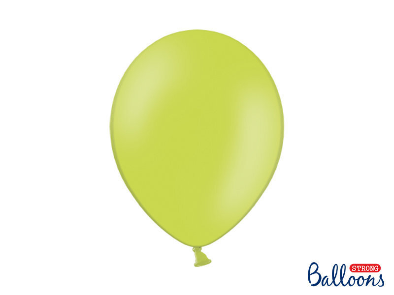 Vahvat ilmapallot 30 cm Pastel Lime, vihreä, 100 kpl. hinta ja tiedot | Ilmapallot | hobbyhall.fi