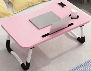 Taitettava tietokonepöytä, vaaleanpunainen hinta ja tiedot | Emomo Toimistokalusteet | hobbyhall.fi