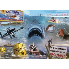 Ravensburger palapeli 1000 kpl Peli elokuva Jaws hinta ja tiedot | Palapelit | hobbyhall.fi