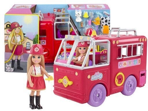 Barbie Chelsea Fire Truck -pelisetti, HCK73 hinta ja tiedot | Tyttöjen lelut | hobbyhall.fi