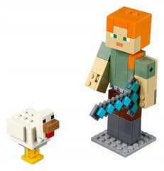 21149 LEGO® Minecraft BigFig Alex ja kana hinta ja tiedot | LEGOT ja rakennuslelut | hobbyhall.fi