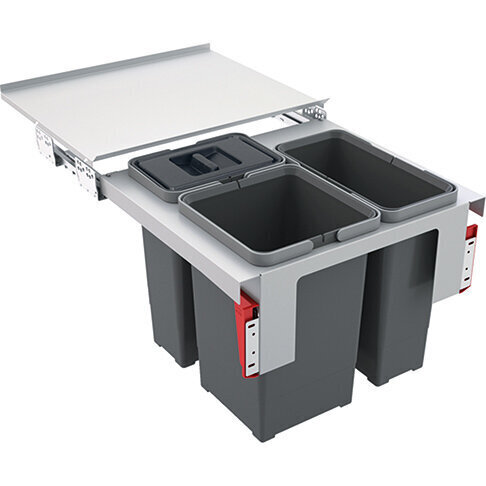 Franke jäteastia Sorter Garbo 50-3, 2 x 12l + 24l hinta ja tiedot | Roska-astiat | hobbyhall.fi