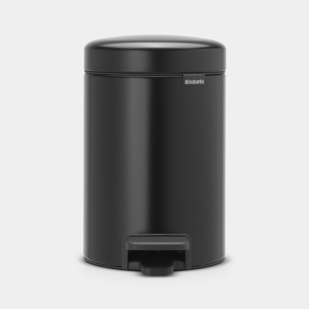 Brabantia NewIcon Poljinroska-astia 3L, Matt Black hinta ja tiedot | Roska-astiat | hobbyhall.fi