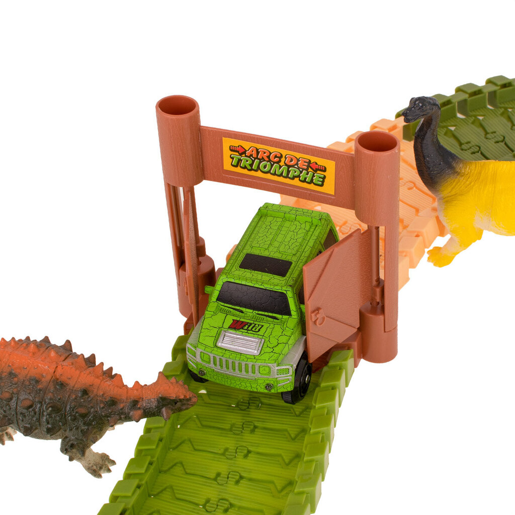 Dinosaurukset autojen kanssa, 33 cm x 26 cm x 8 cm hinta ja tiedot | Poikien lelut | hobbyhall.fi