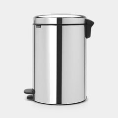 Brabantia NewIcon Poljinroska-astia 20L, Brilliant Steel hinta ja tiedot | Roska-astiat | hobbyhall.fi