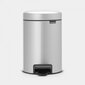 Brabantia roskakori NewIcon, 3 l, metallic grey hinta ja tiedot | Roska-astiat | hobbyhall.fi